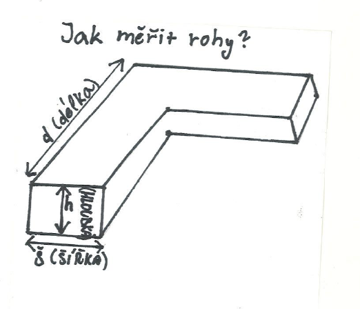 Plastový roh dveřní vnější pro profil P 50x20 